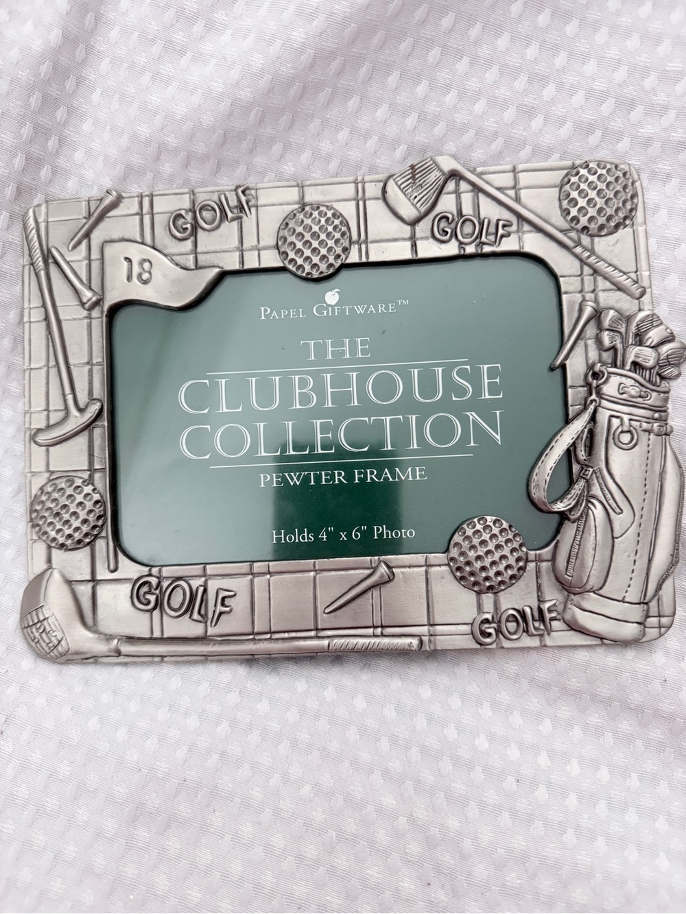 Papel Giftware The Clubhouse Collection Pewter Golf Picture Frame - Silver